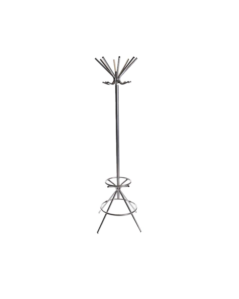 Garderobenständer 2 x 8 abgewinkelt – Metall / Grau – G-Line