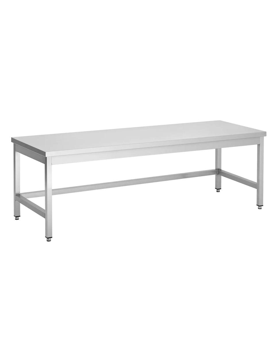 Wok-Tisch aus Edelstahl – ohne untere Ablage – G-Line