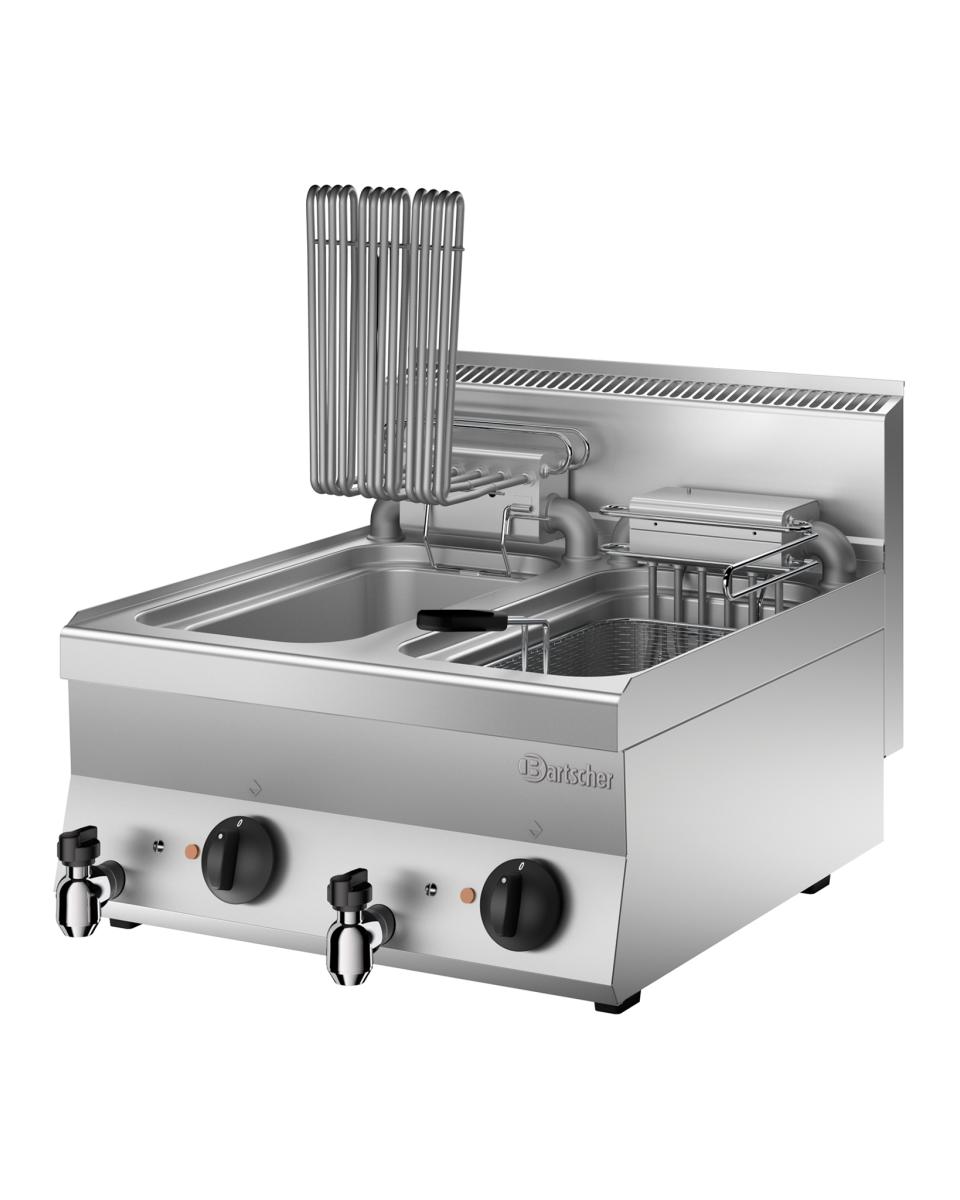 Fritteuse - 2 x 10 Liter - Ablasshahn - 400V - Bartscher - 115205