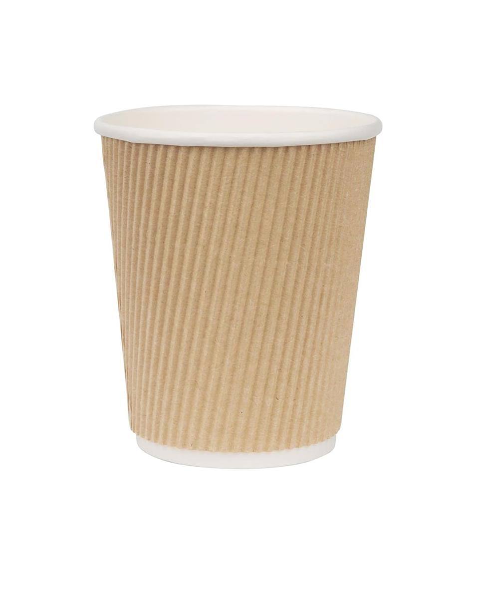 Heißgetränke-Becher - Hellbraun - 23cl - 500 Stück - Fiesta - GP442