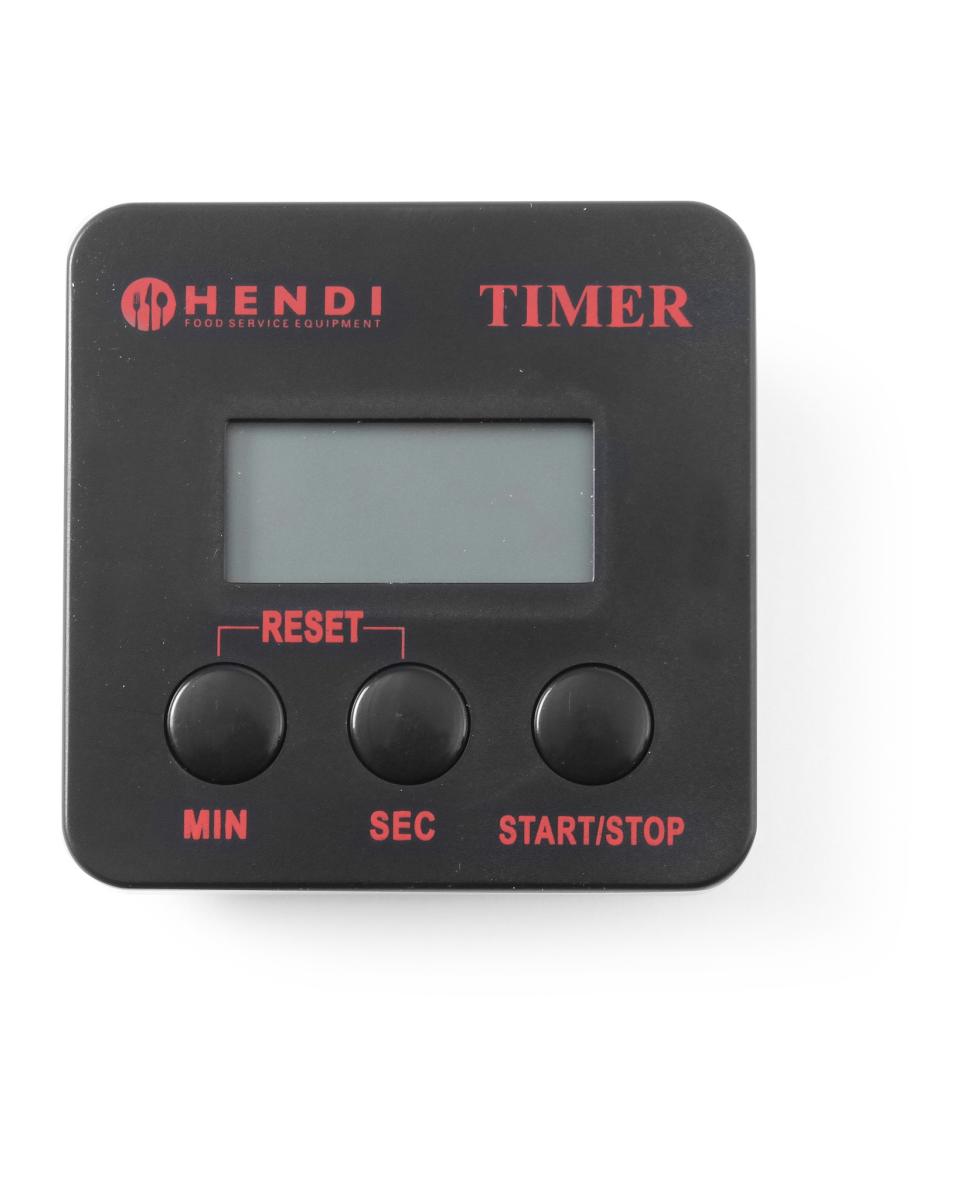 Küchenuhr digital - ABS - H 6,7 x 2 x 6,7 cm - Hendi - 271155