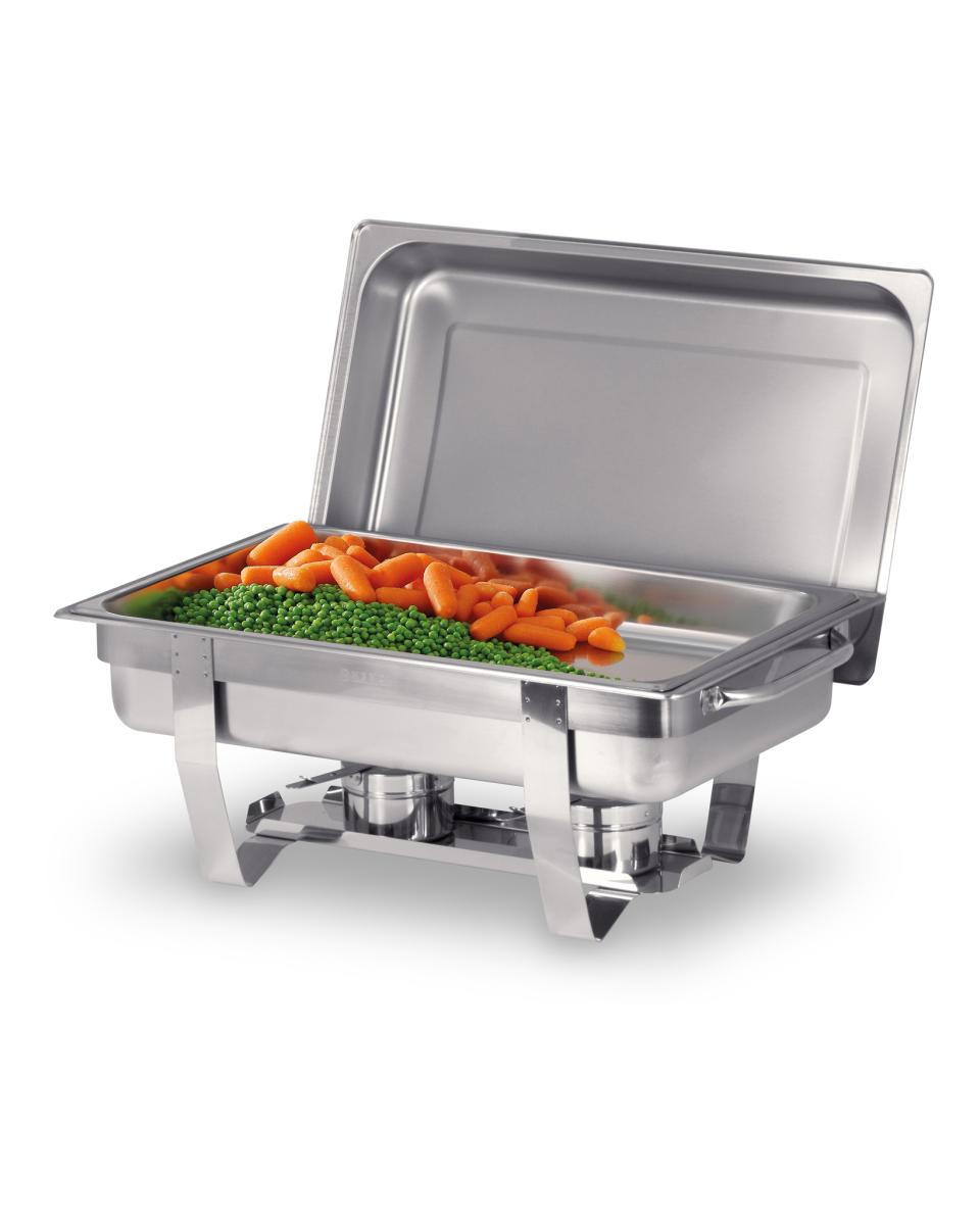 Chafing Dish Set - RVS 18 0 RVS - H 31,5 x 38,5 x 58,5 cm - Hendi - 471050