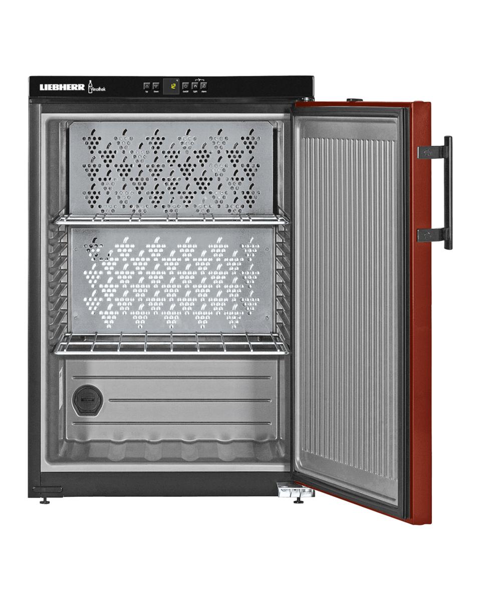 Wijnklimaatkast - 128 Liter - 1 zone - Zwart,Rood - Liebherr - Vinothek - WKr 1811-22