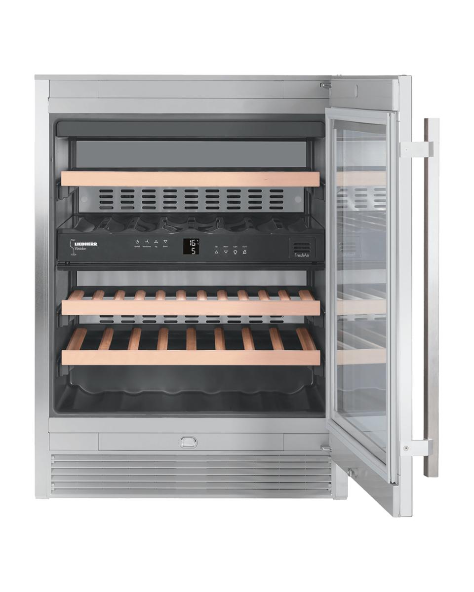 Wijnklimaatkast - 95 Liter - 2 zones - Zilver - Liebherr - Vinidor - WTes 1672-22