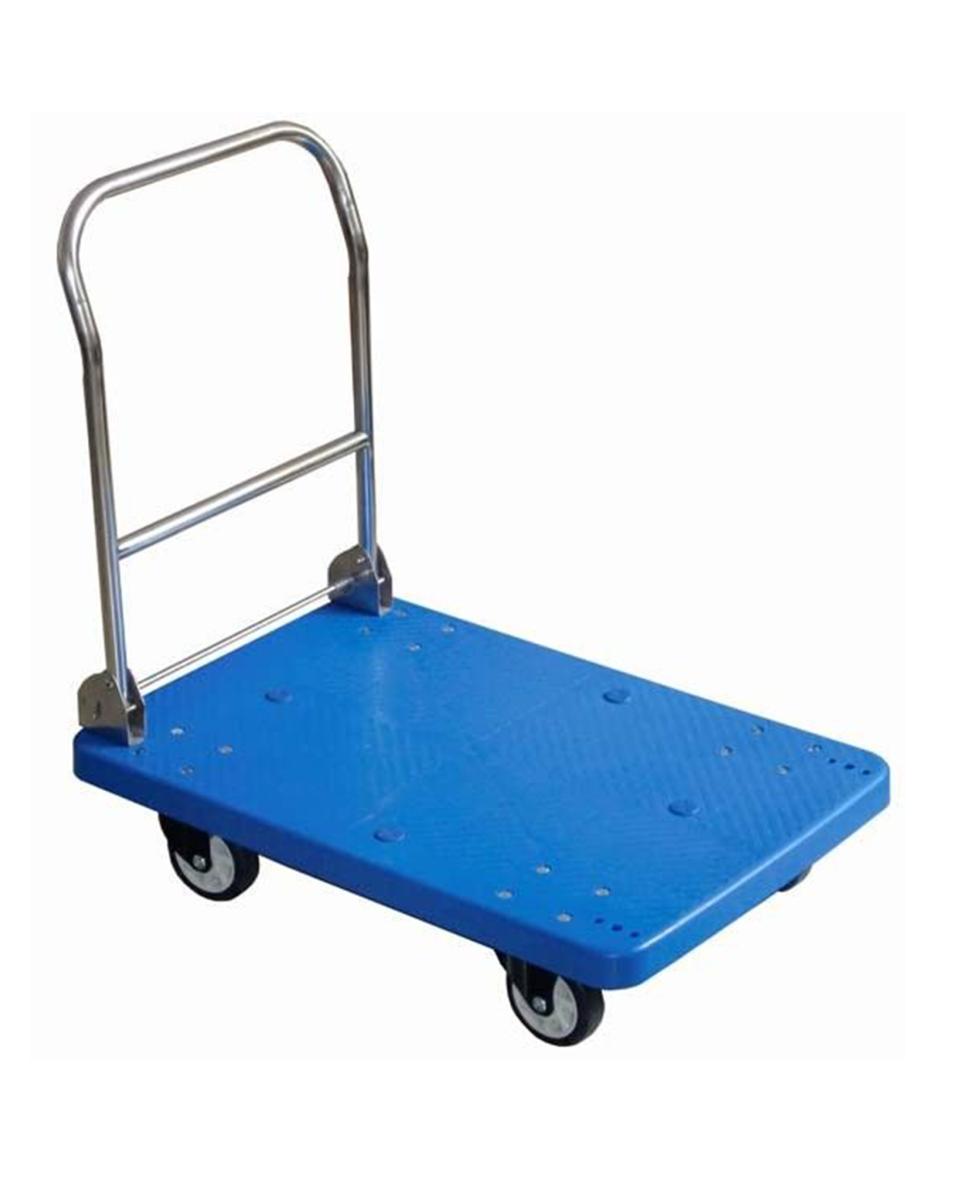 Plattformwagen - Kunststoff - Blau - 150 kg - Klappbar - Promoline