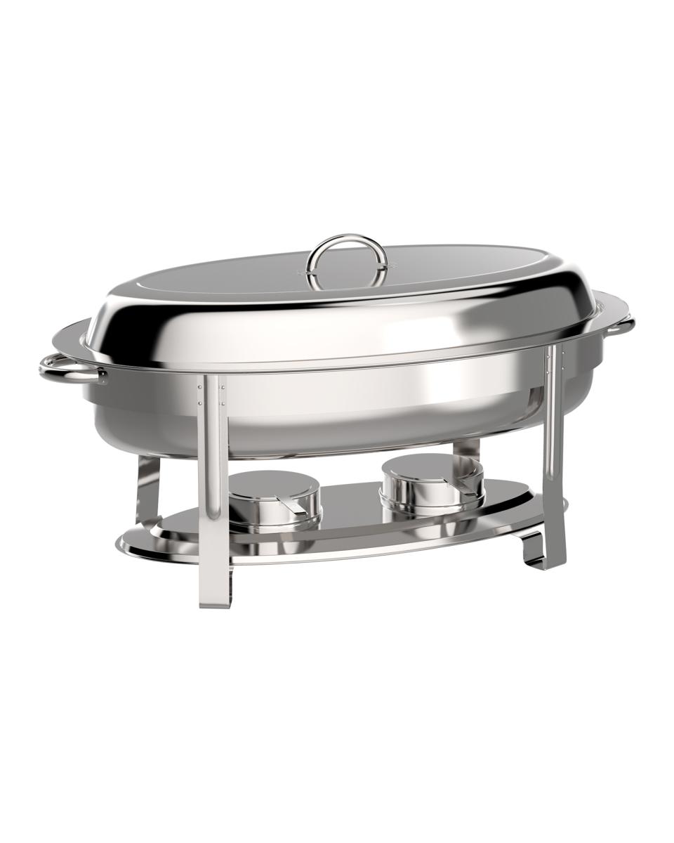 Chafing Dish - Oval - Edelstahl - 5,5 Liter - Promoline
