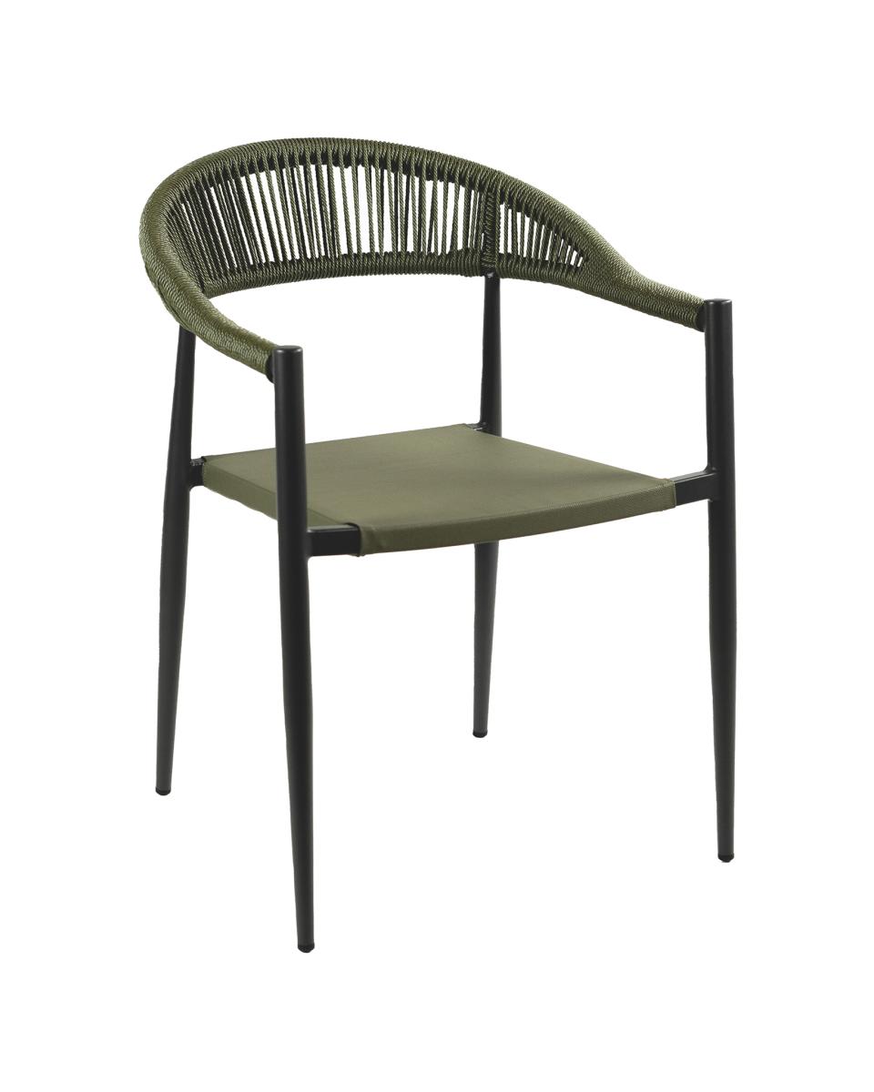 Terrassenstuhl - Joanna - Rattangrün - Aluminium - G-Line