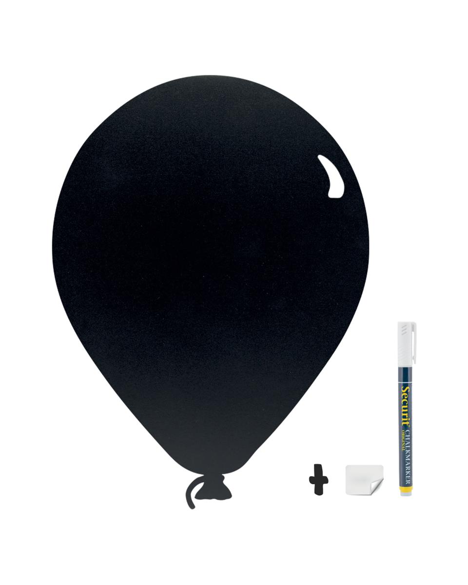 Tafel - Silhouette - Ballon - H 53 x 30 x 1,5 CM - Schwarz - Securit - FB-BALLOON