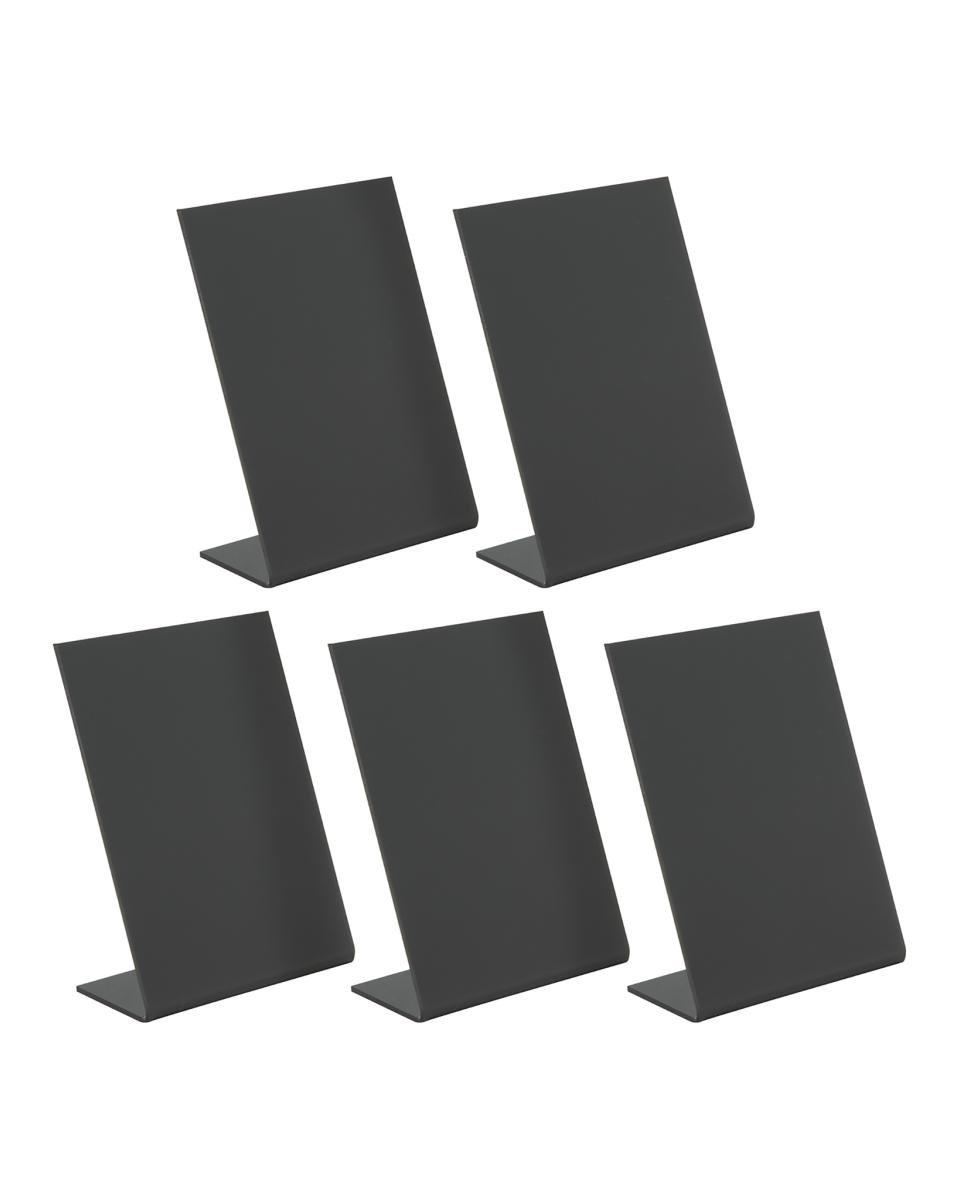 Kreidetafel – L-Form – H 19 x 10 x 5,5 cm – Schwarz – Securit – TBA-BL-A7