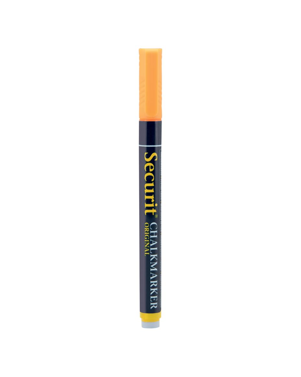 Kreidemarker – Flüssigkeit – 1–2 mm – H 14 x 1,5 x 1 cm – Orange – Securit – SMA100-OR