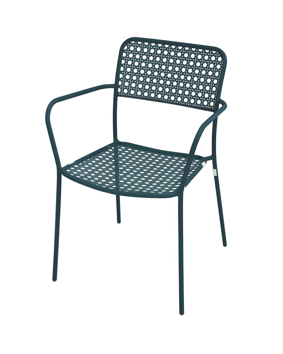 Terrassenstuhl Toskana – Blauer Stahl – G-Line