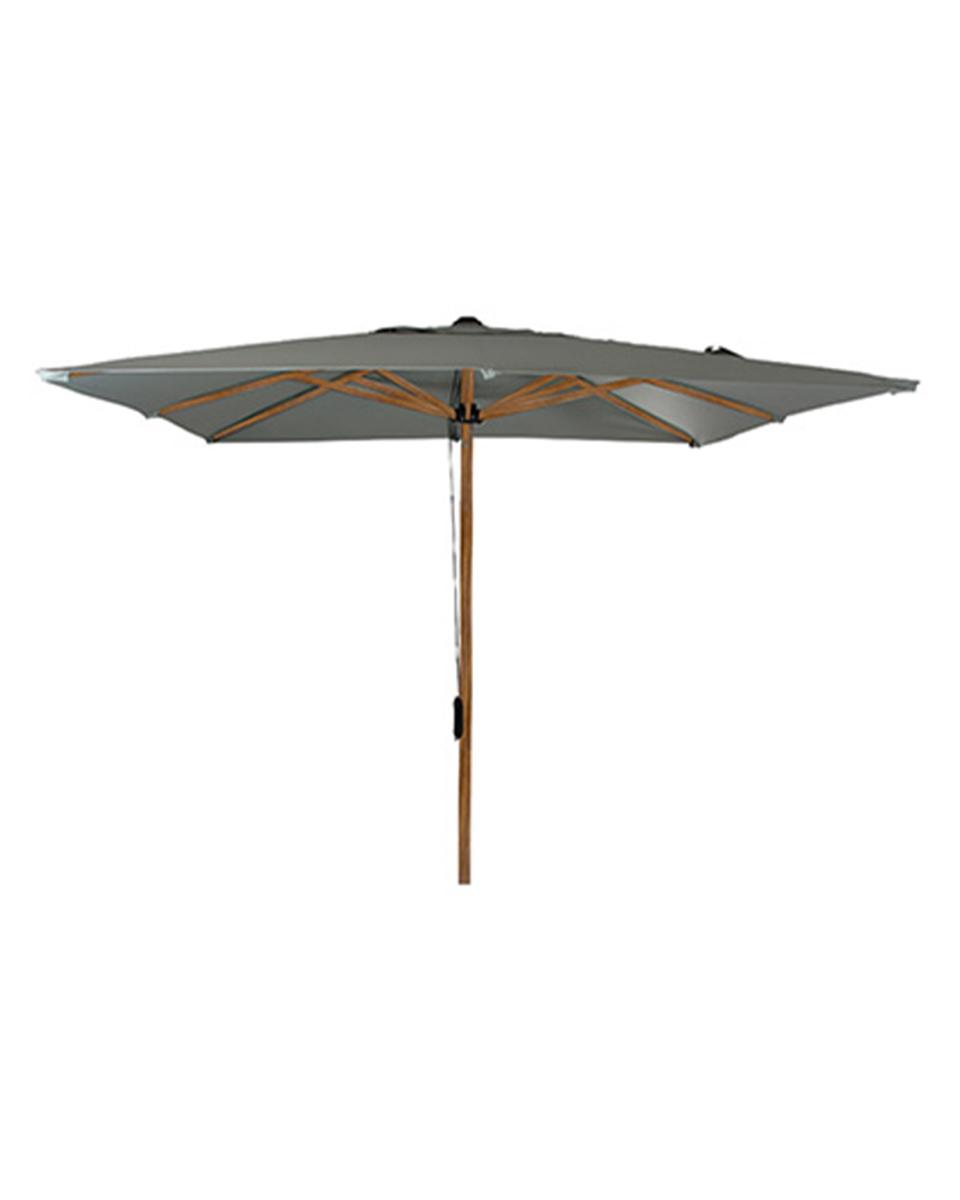 Gastronomie-Sonnenschirm – Luna quadratisch – 300 x 300 cm – Anthrazit – G-Line