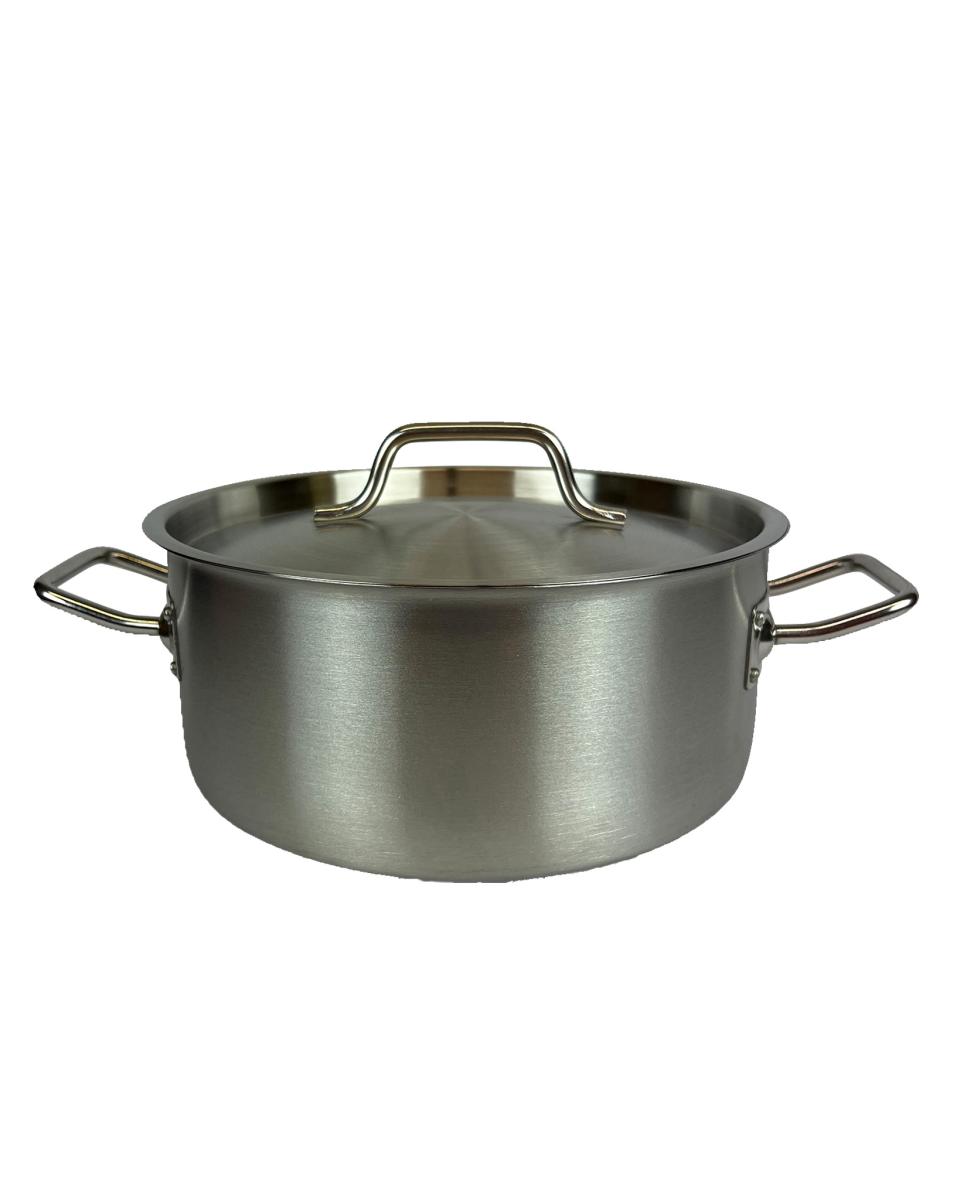 Edelstahltopf - Niedrig - Ø28 x13 H CM - 8,0 Liter - G-Line