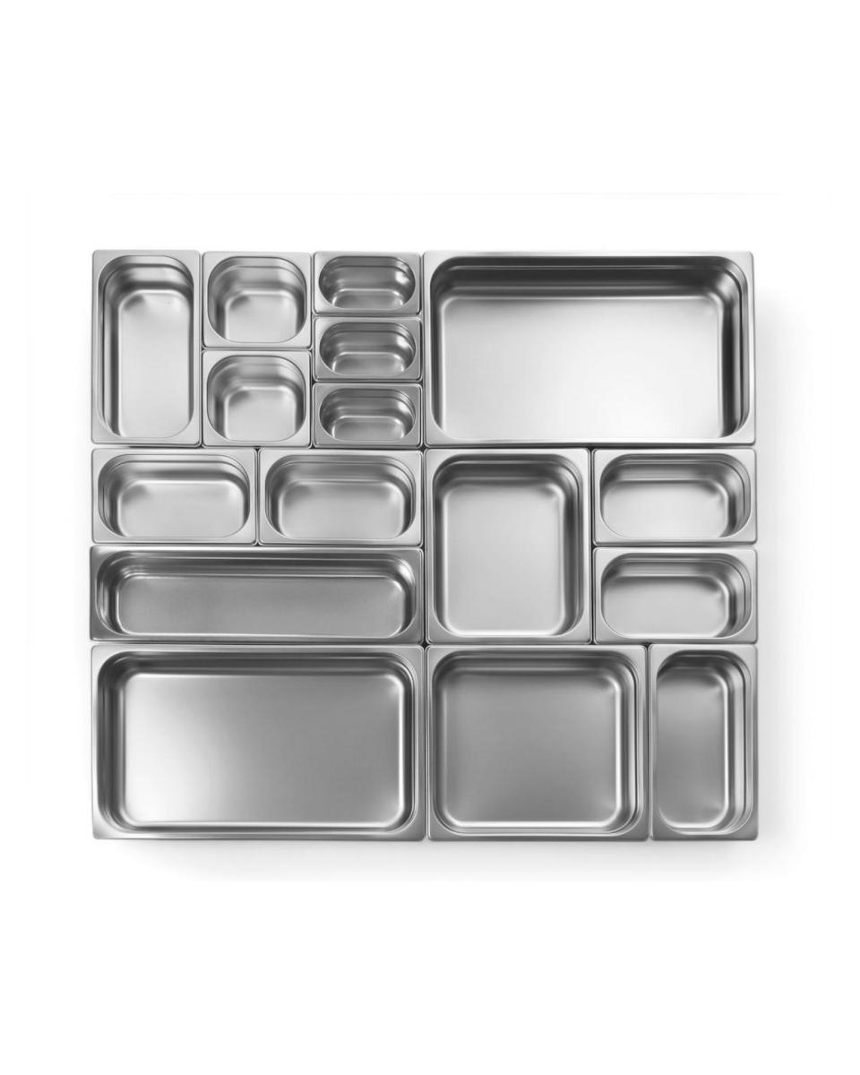 Gastronorm Deckel mit Silikondichtung - Edelstahl 18/10 - 32,5 x 53 cm - Hendi - 802601