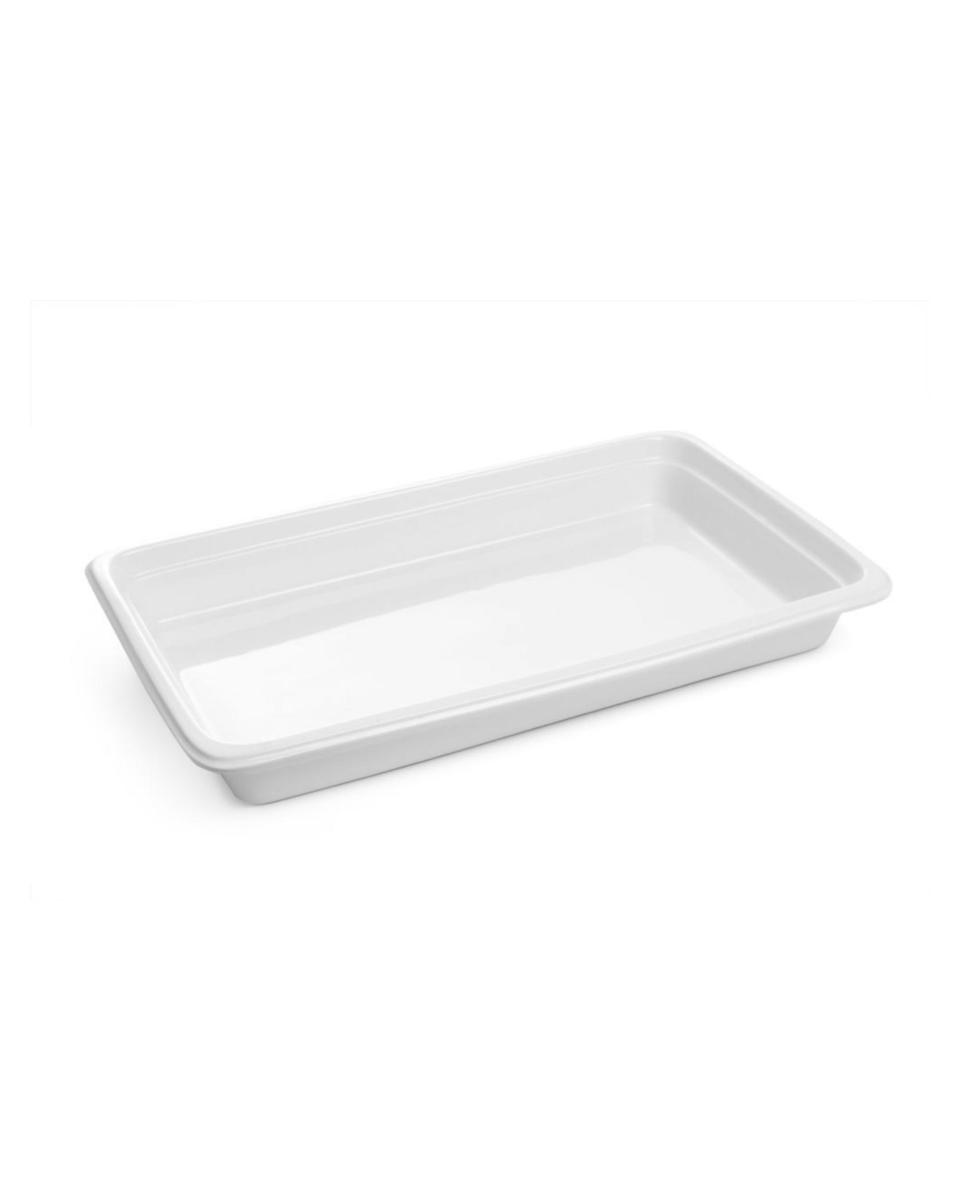 Gastronorm Behälter - 3 Stück - 1/1 - Weiß - Porzellan - Hendi - 783009