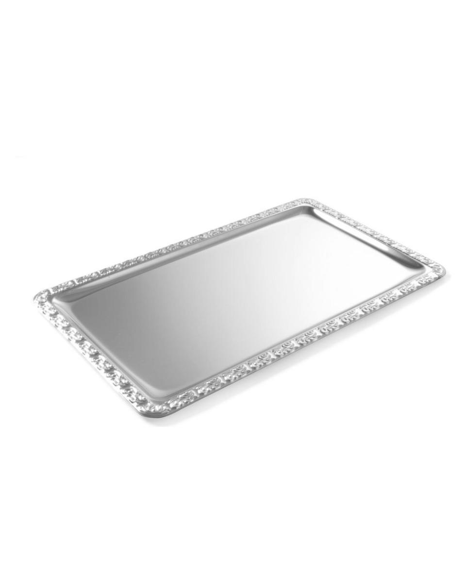 Tablett - 53 x 32,5 cm - Edelstahl - Hendi - 807804
