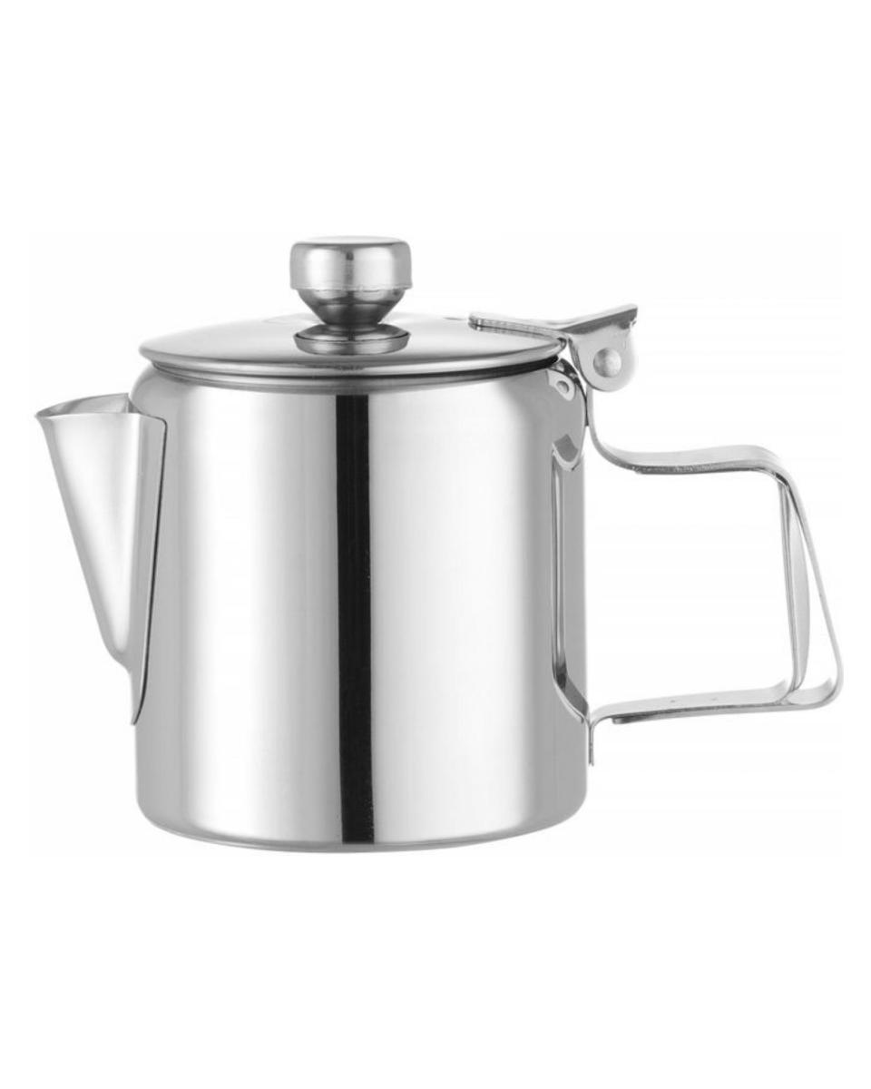 Kaffee- / Teekannen mit Deckel - 0,3 Liter - Edelstahl - Hendi - 453001