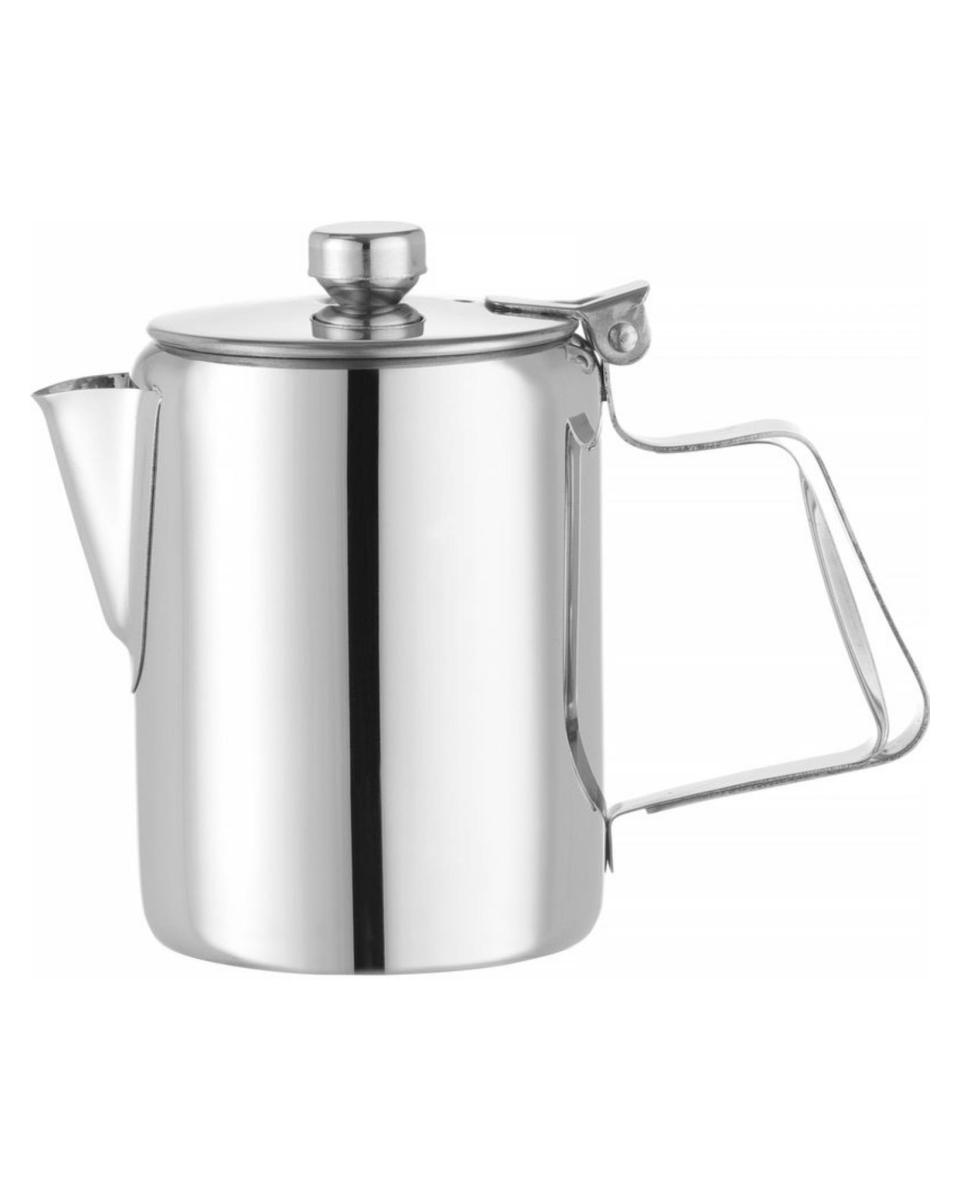 Kaffee- / Teekannen mit Deckel - 0,5 Liter - Edelstahl - Hendi - 453100