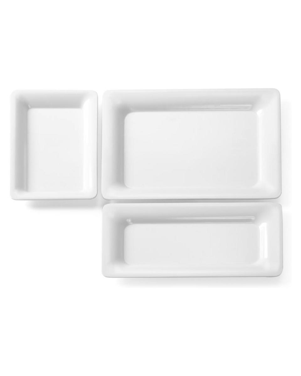 Gastronorm-Tablett mit schmalem Rand - Melamin - H 2 x 26,5 x 32,5 cm - Hendi - 566015