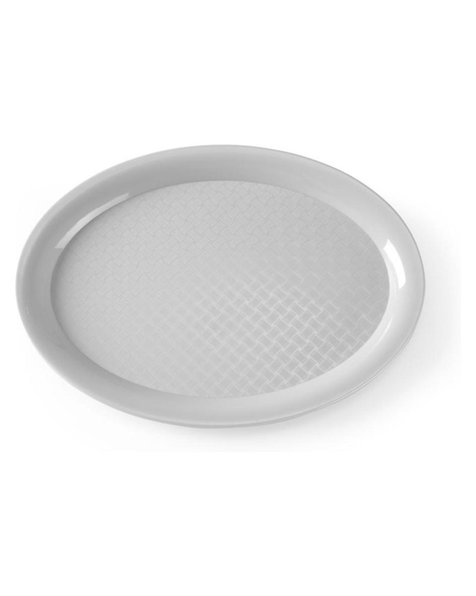Fast-Food-Tablett oval - Polypropylen - H 2 x 19,5 x 26,5 cm - Hendi - 878507