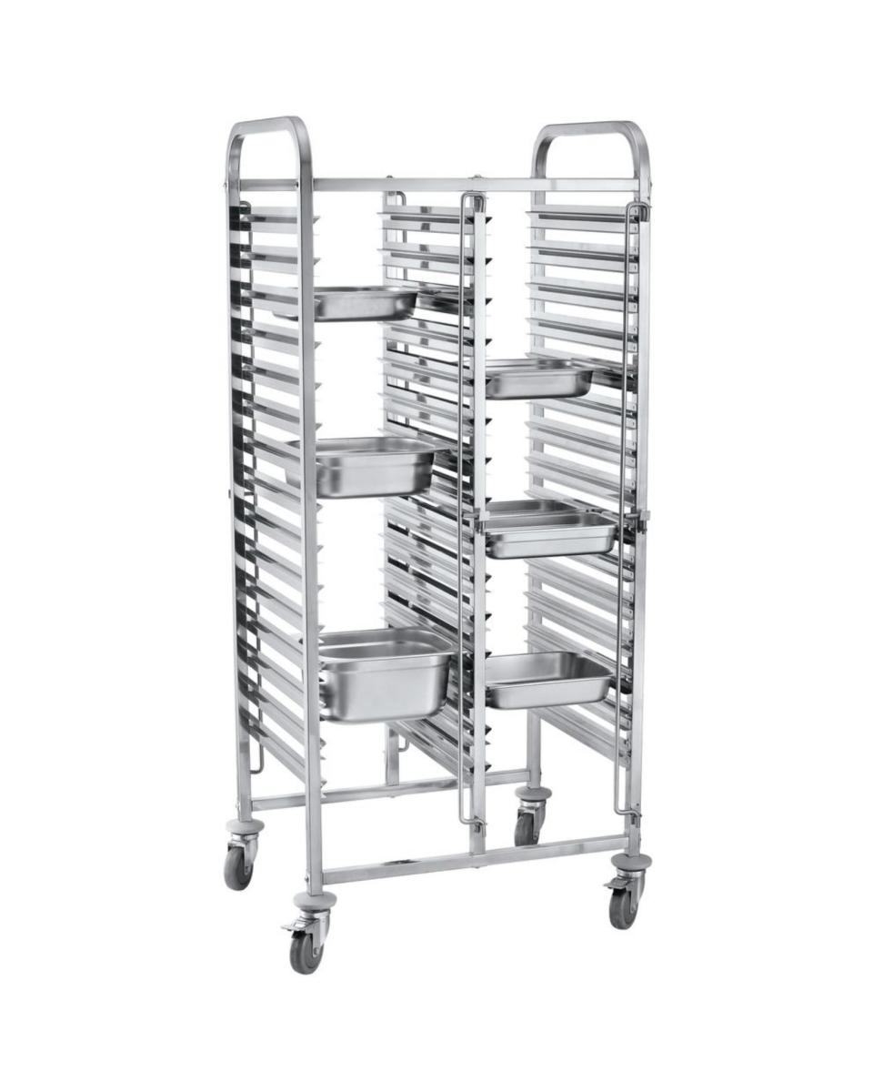 Etagenwagen - Doppelt - 30 x 1/1 GN - H 173 x 55 x 74 CM - Hendi - 810576