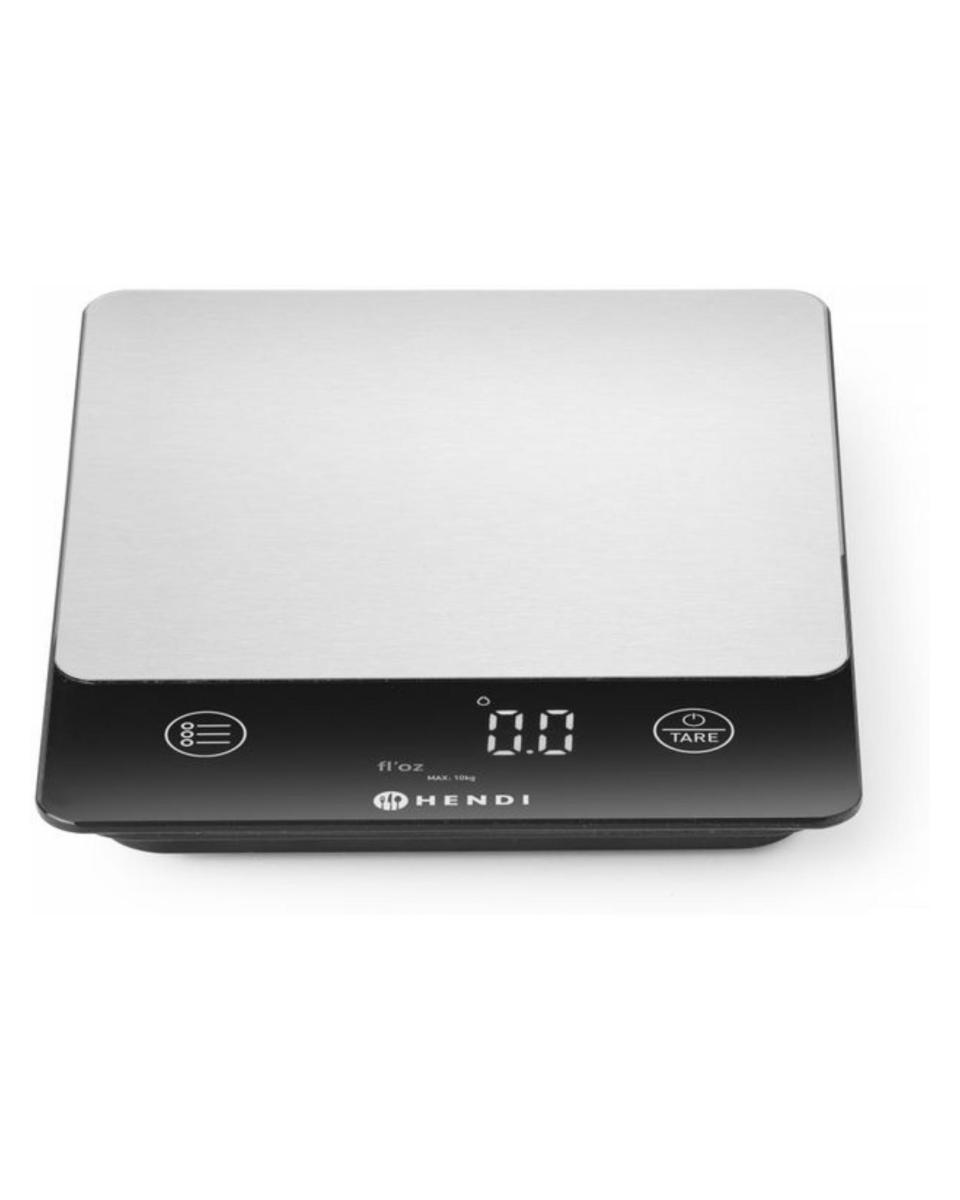 Waage – 10 kg – H 3 x 21 x 16 cm – Hendi – 580028