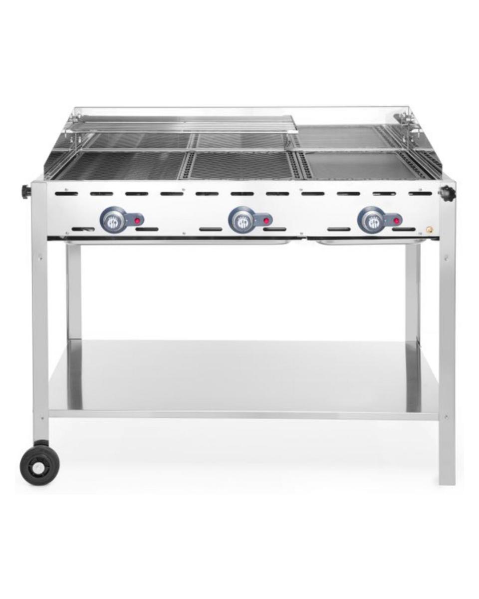 Gas-Grill - 3 Brenner - H 82.5 x 107 x 61,2 cm - Hendi - 149591