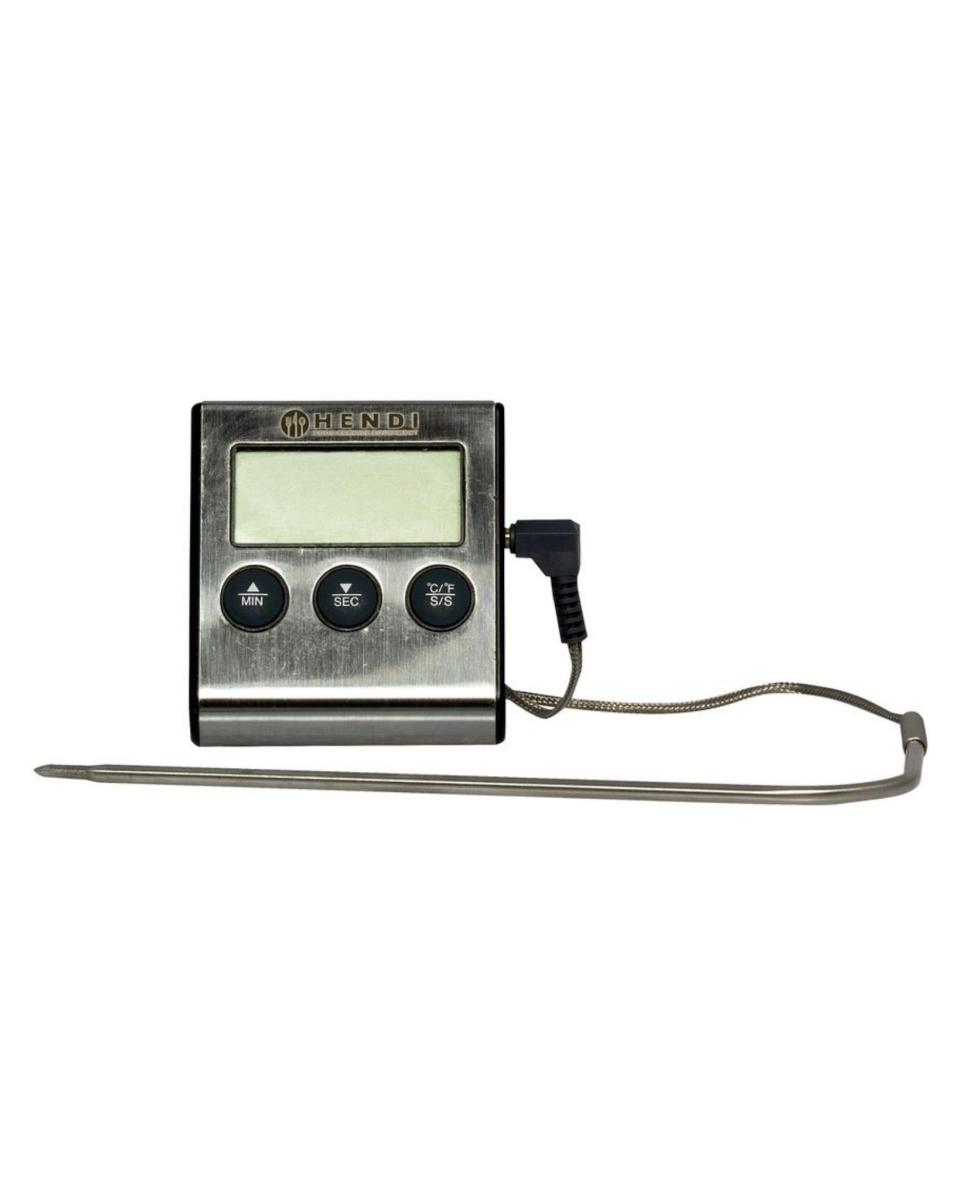 Röstthermometer / Timer - 6,5 x 7 cm - Hendi - 271346