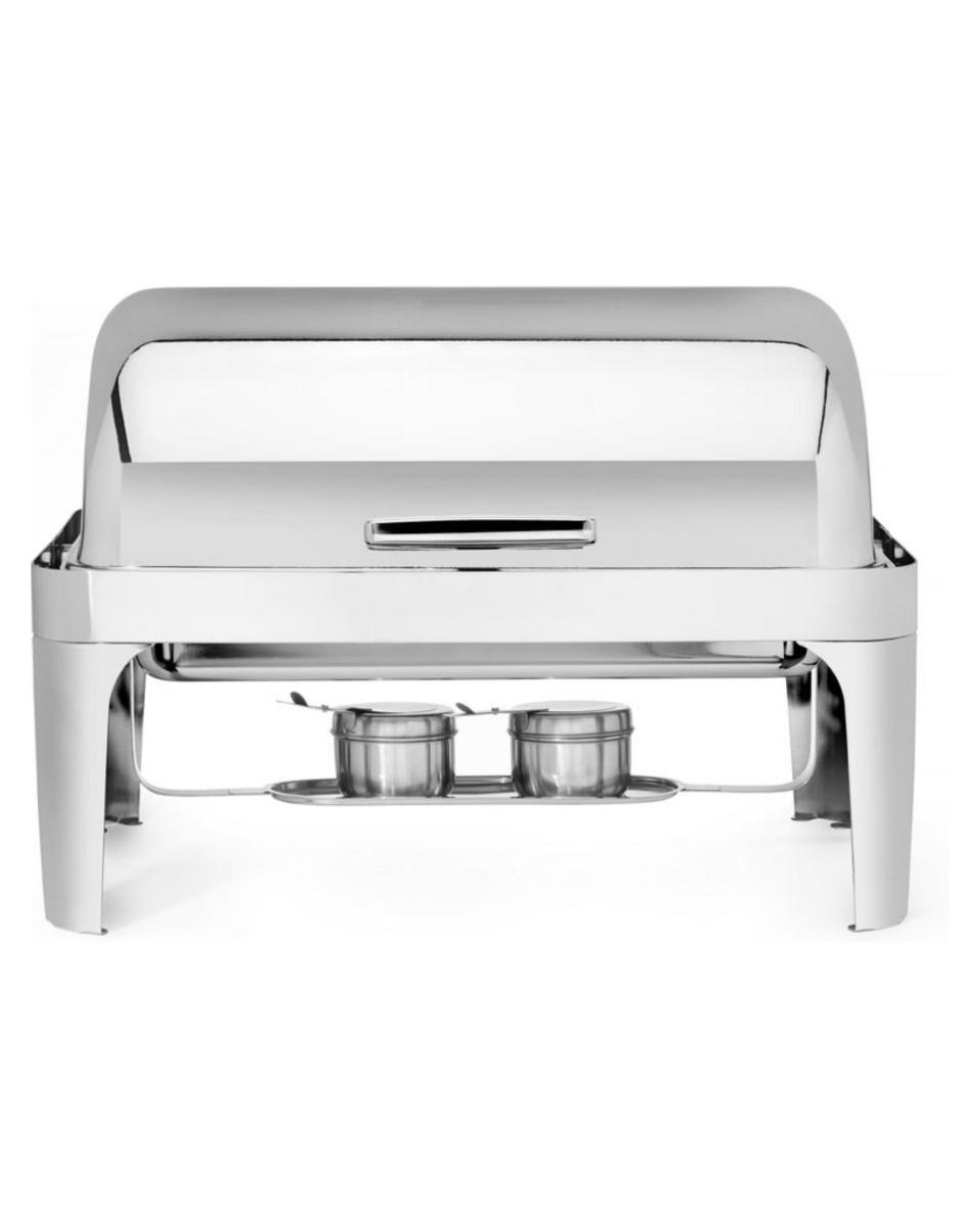 Chafing Dish - Rolltop - Elegante - 9 Liter - Edelstahl - Hendi - 470305