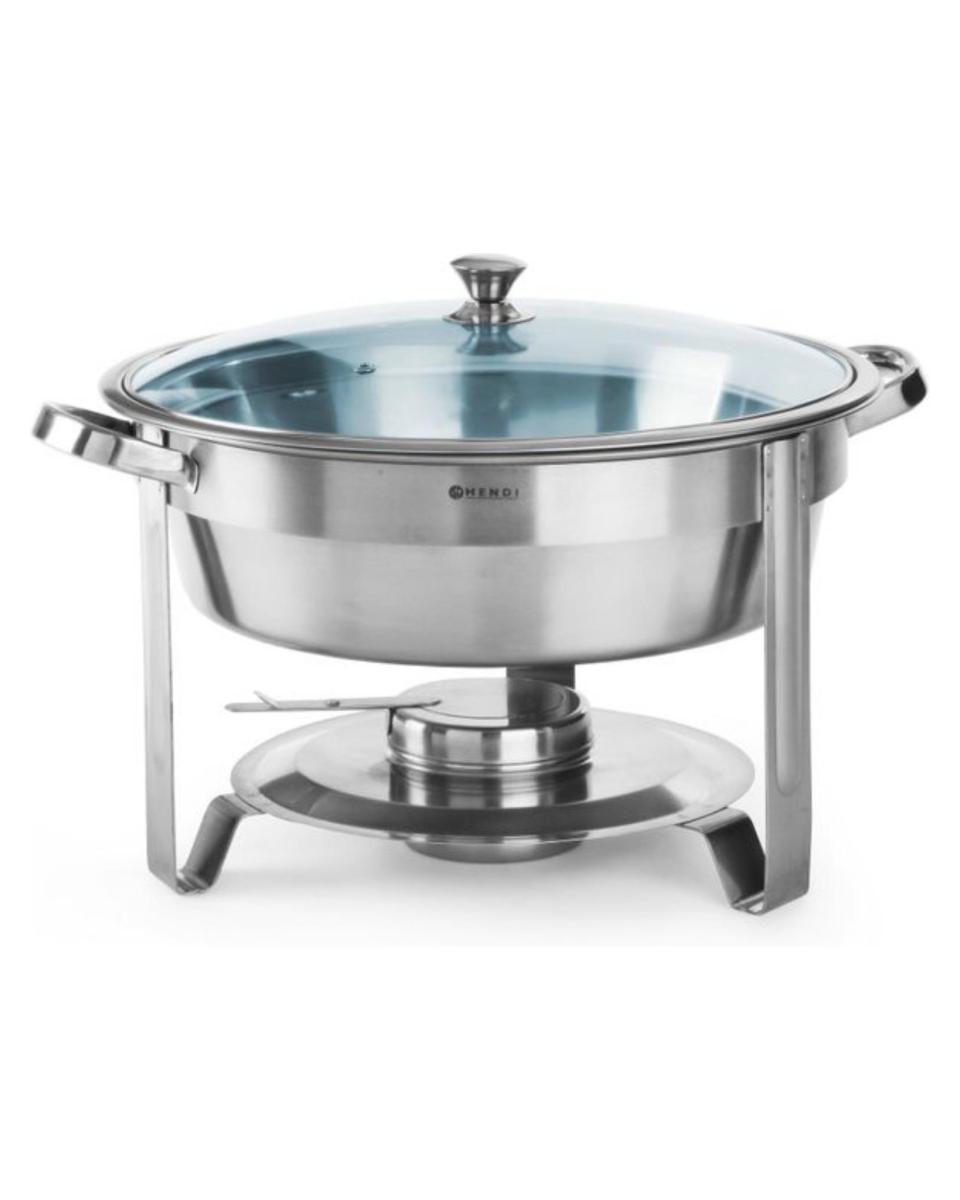 Chafing Dish - Rund - 3,5 Liter - Edelstahl - Hendi - 470619