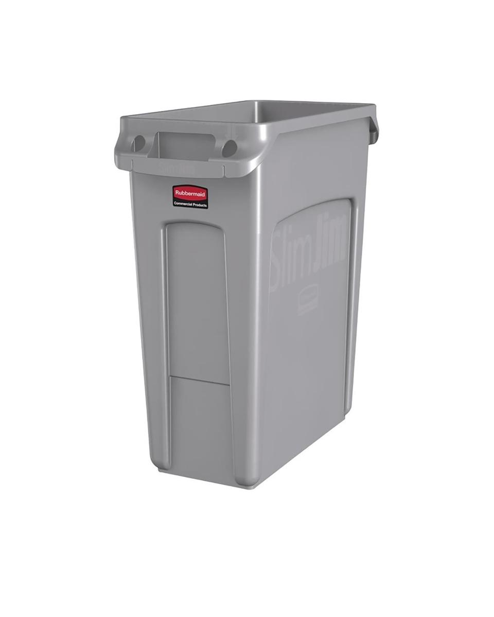 Slim Jim Abfallbehälter - Rubbermaid - 60 Liter - Grau - F603