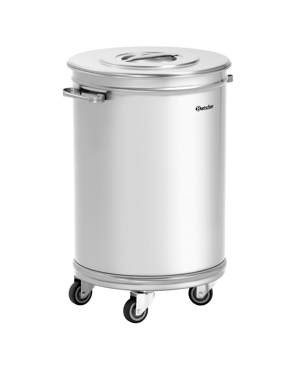 Abfallbehälter - 56 Liter - Mit Rädern - Bartscher - 860006