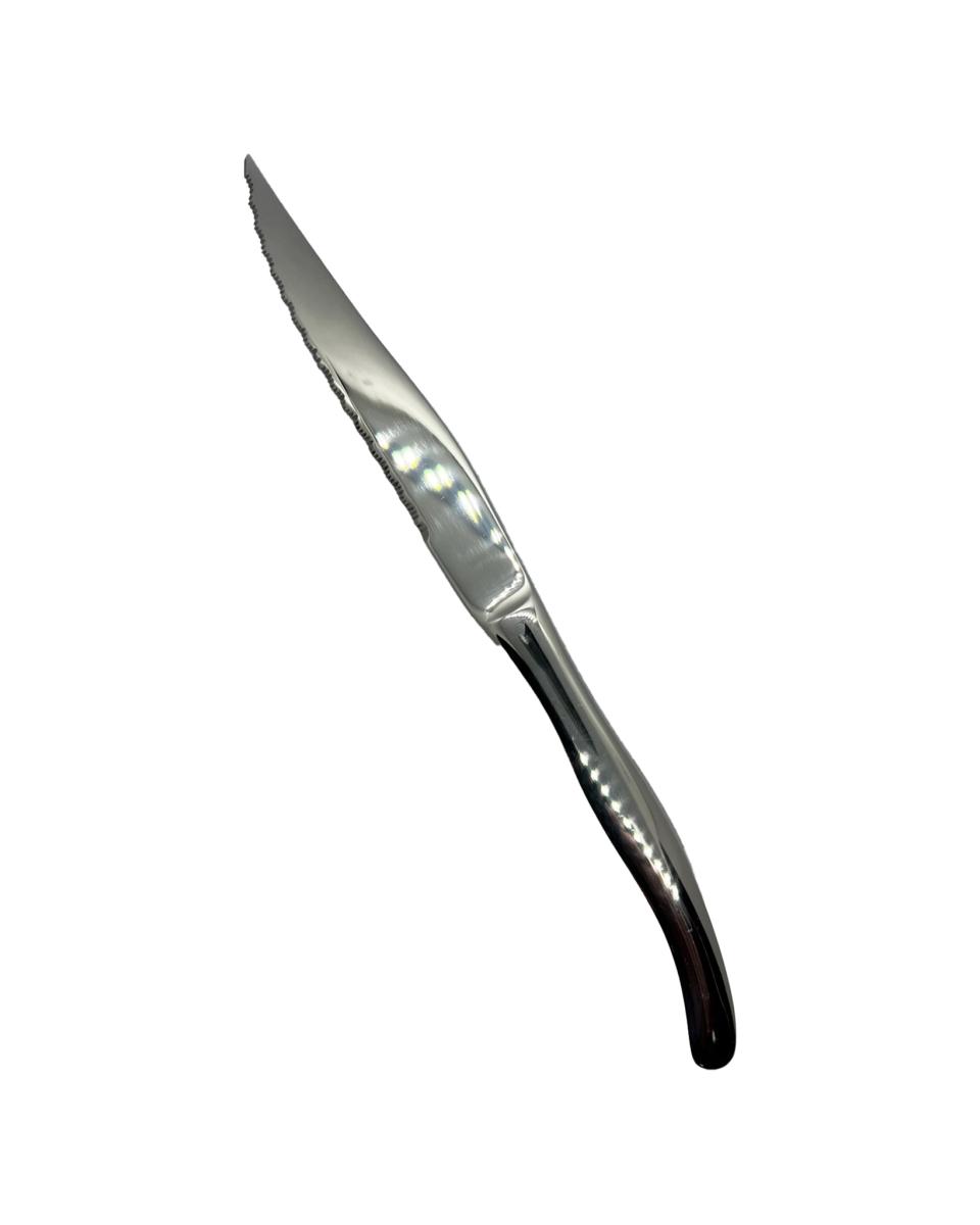 Steakmesser - 23 CM - Griff aus Edelstahl - Chuletero - G-Tableware - 6 Stück - G-Linie