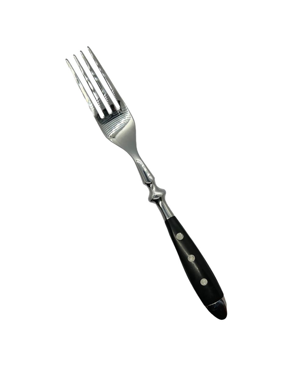 Tafelgabel – 20,2 cm – schwarzer Griff – Bistro – G-Tableware – 6 Stück – G-Linie