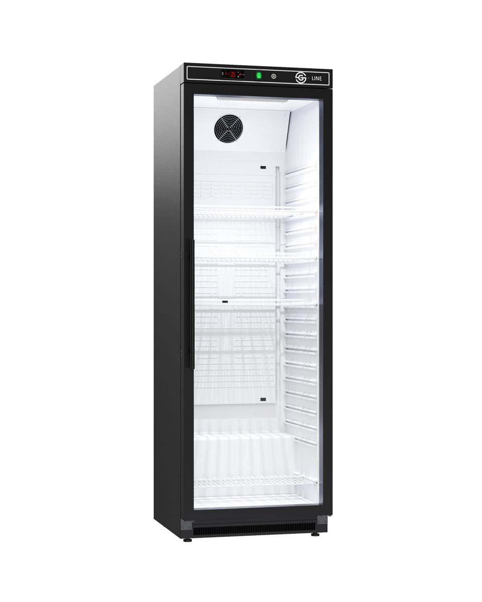 Kühlschrank-Glastür – 400 Liter – Schwarz – 1 Tür – Promoline – G-Line