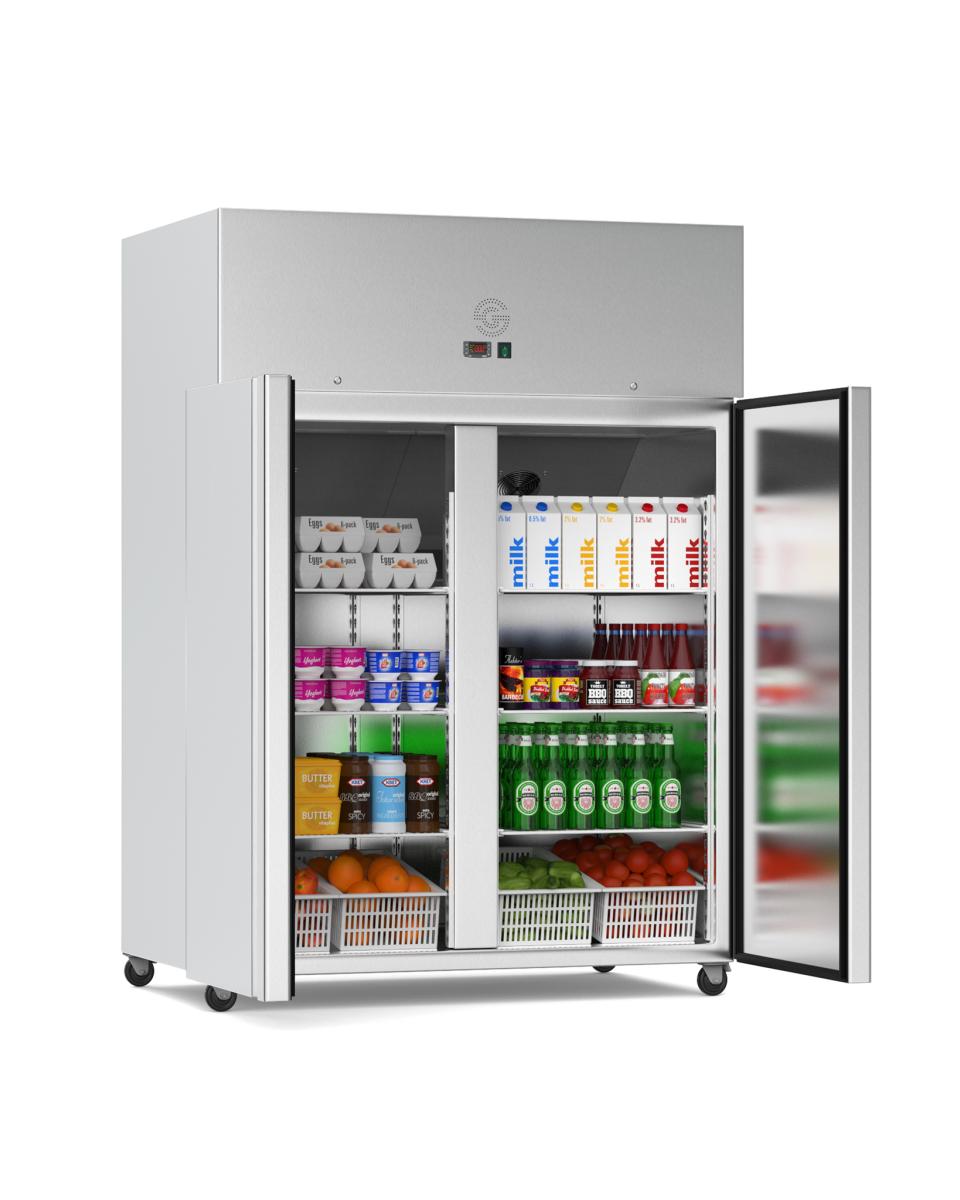 Gastro-Kühlschrank - Promoline - 1200 Liter - 2 Türen - Räder