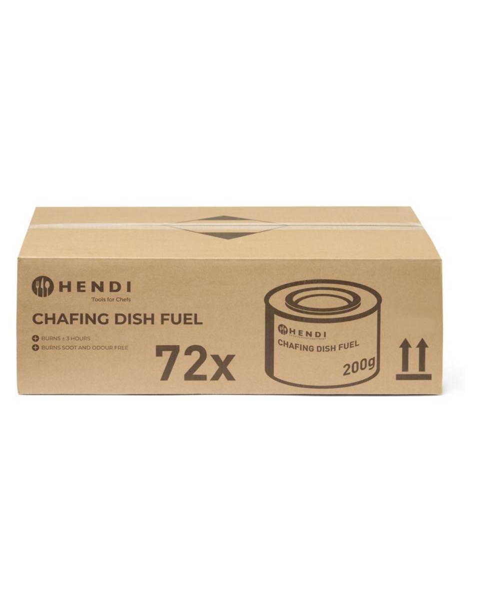 Hendi Chafing Dish Feuerpaste Blechdose mit 72 Stück