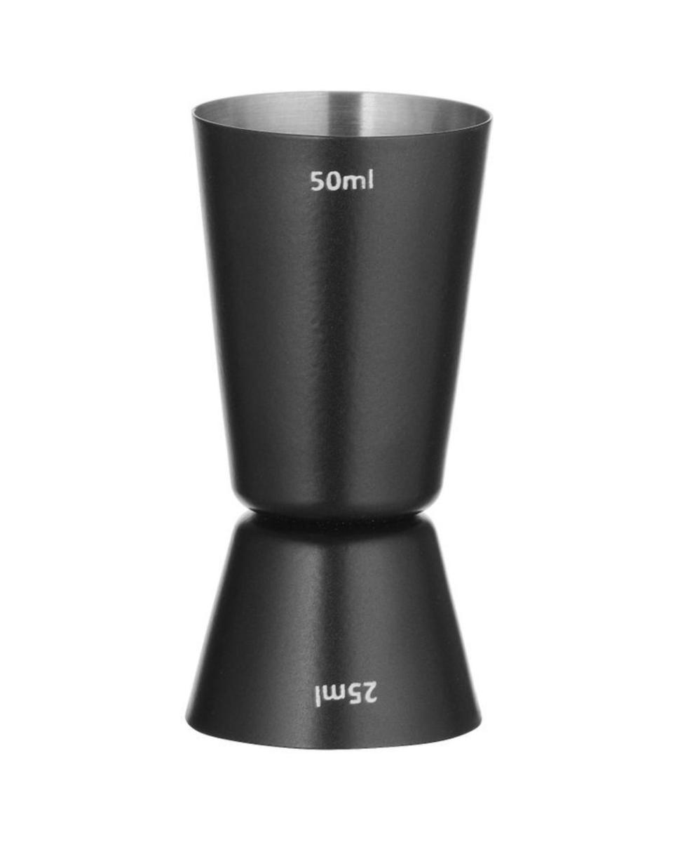 Riegelgröße – 25/50 ML – Schwarz – H 8,4 x Ø 4,5 CM – Hendi – 596647