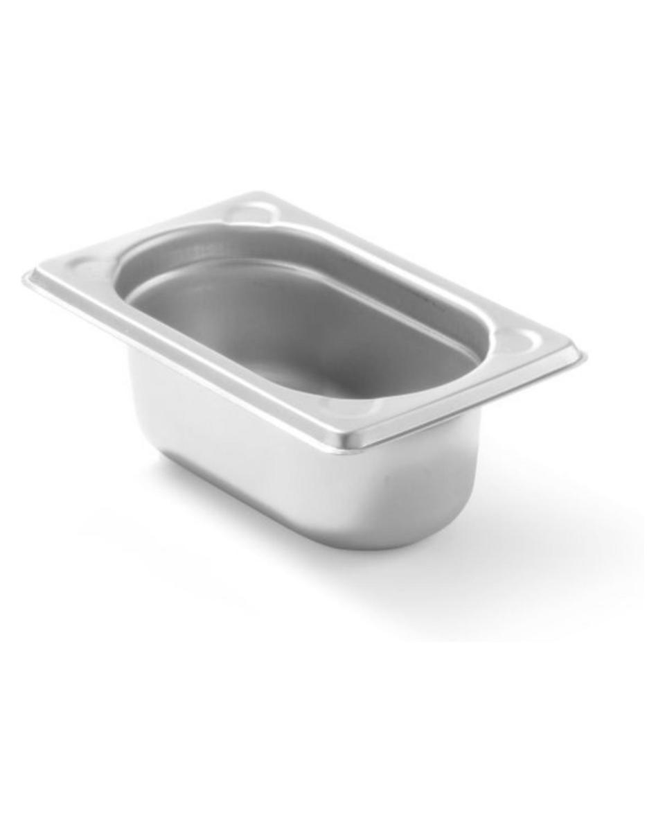 Gastronormbehälter – 1/9 GN – 0,6 Liter – H 6,5 x 10,7 x 17,4 CM – Hendi – 806722
