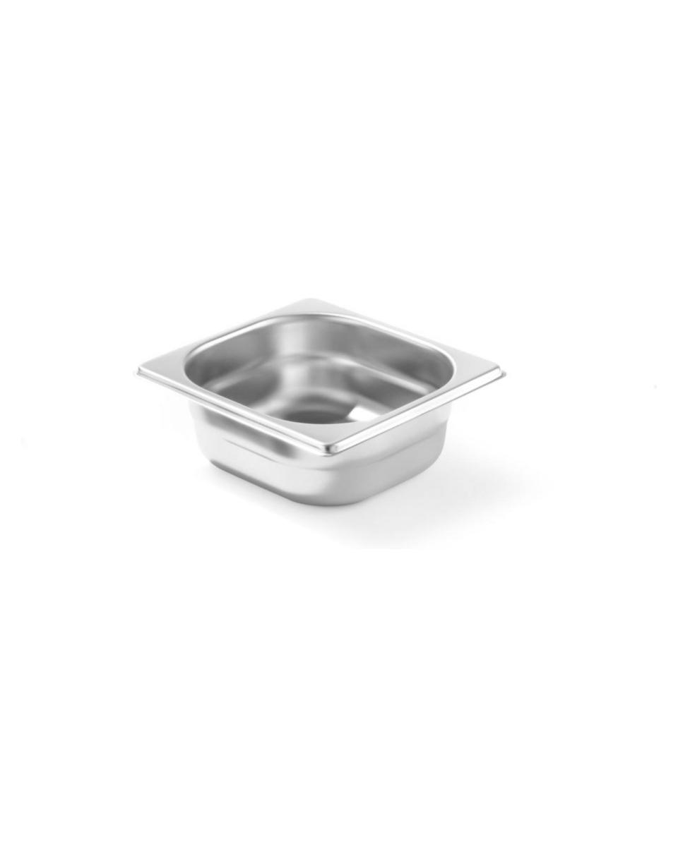 Gastronormbehälter – 1/6 GN – 1 Liter – H 6,3 x 17,4 x 16,1 CM – Hendi – 801734