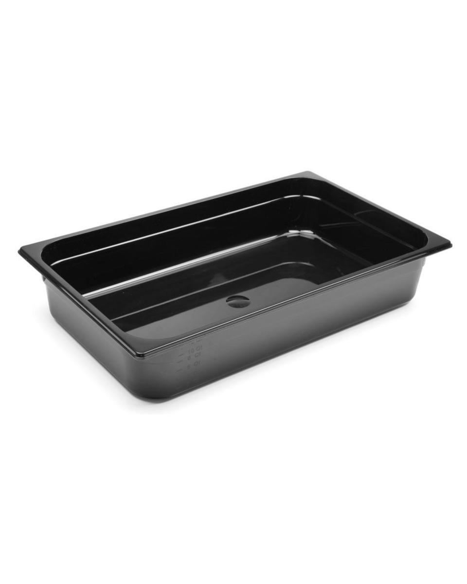 Behälter – 1/1 GN – 14 Liter – Schwarz – H 9,8 x 52,8 x 32,2 CM – Hendi – 862223