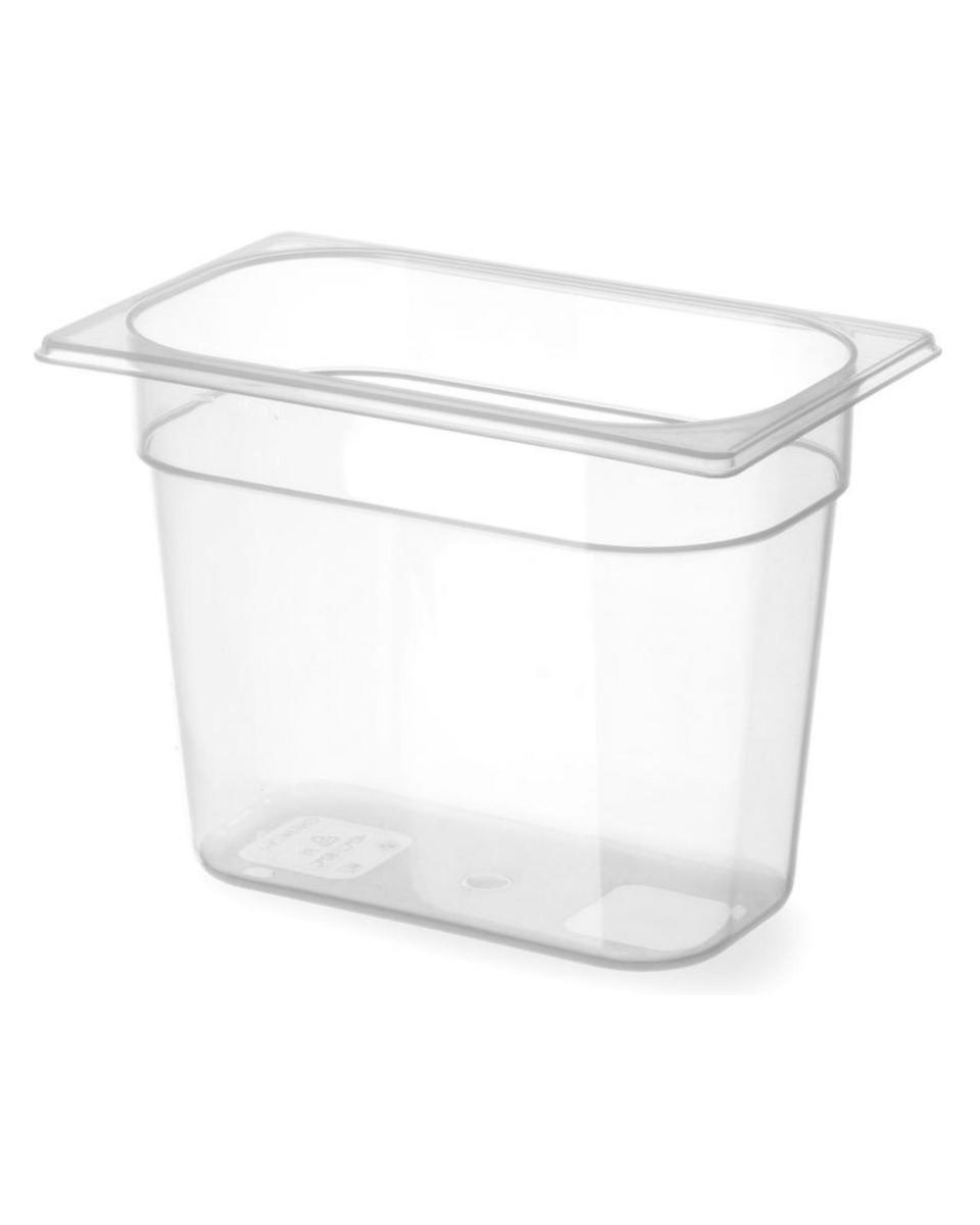 Container - 1/4 GN - 4 Liter - Transparant - H 14.7 x 15.7 x 26 CM - Hendi - 880319
