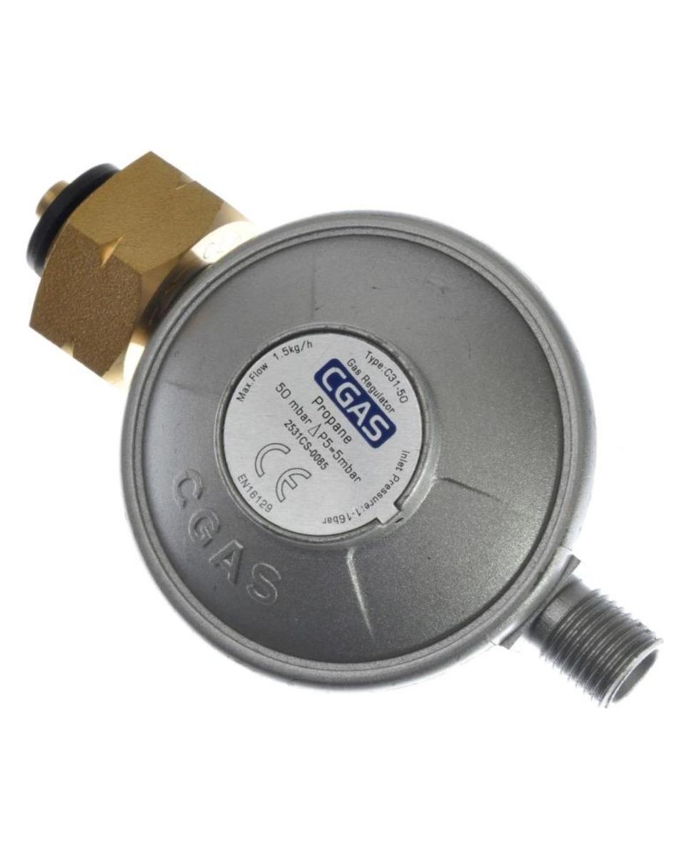 Druckregler – 50 Mbar – H 4,4 x 6,4 x 10,7 CM – Hendi – 152157