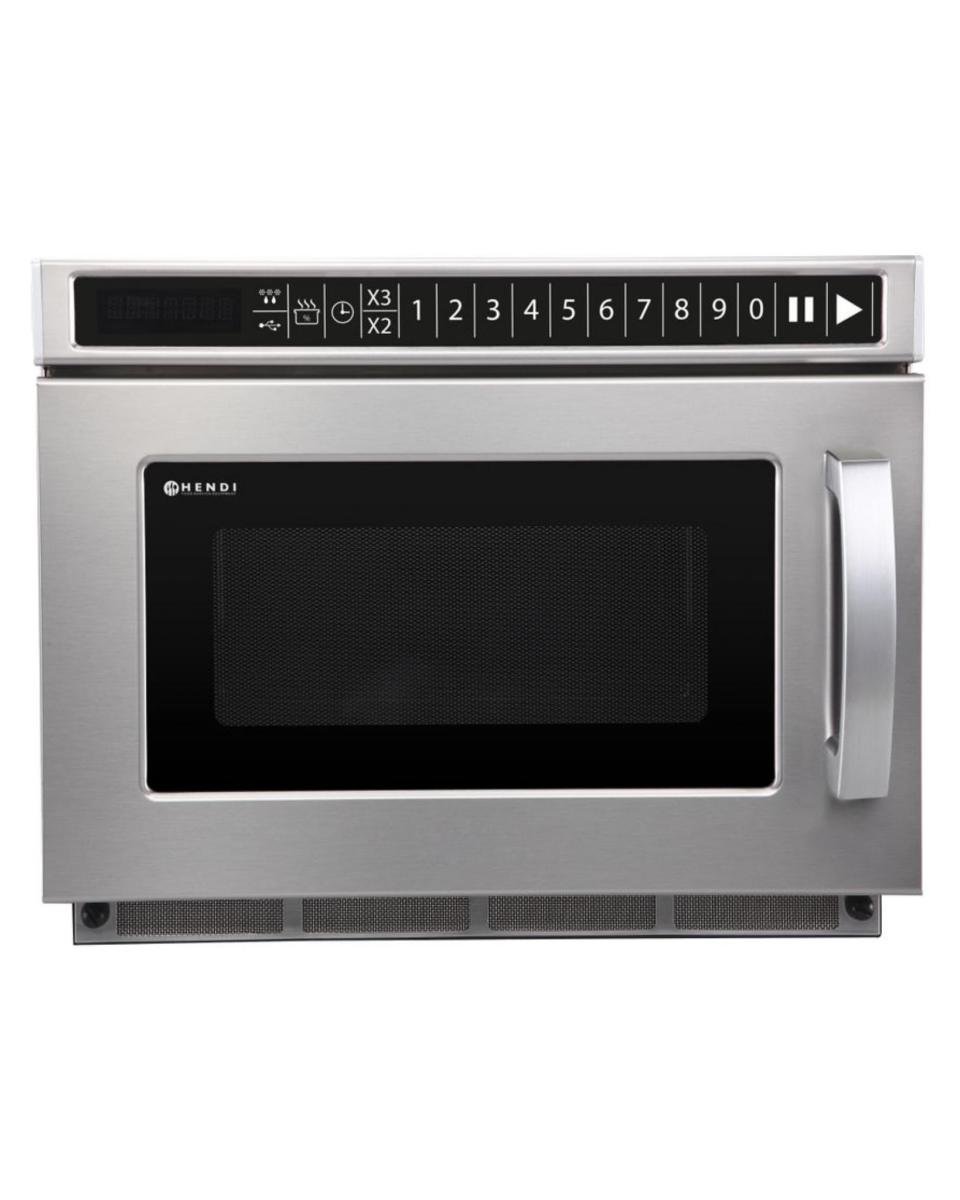 Mikrowelle – programmierbar – mit USB-Anschluss – 1800 W – H 33,6 x 41,9 x 56 cm – Hendi – 281376
