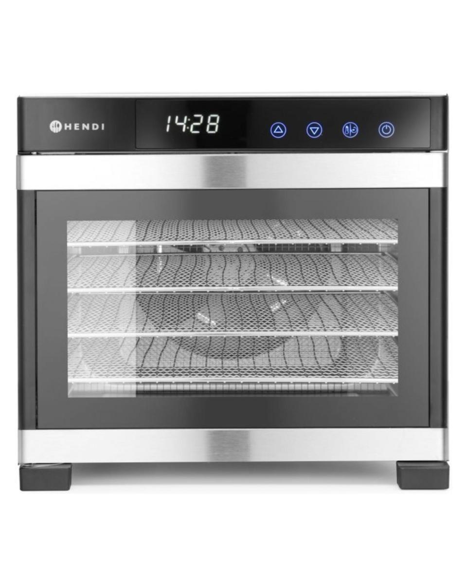 Dörrgerät – 6 Tabletts – H 30,9 x 34,2 x 48,5 CM – Hendi – 229033