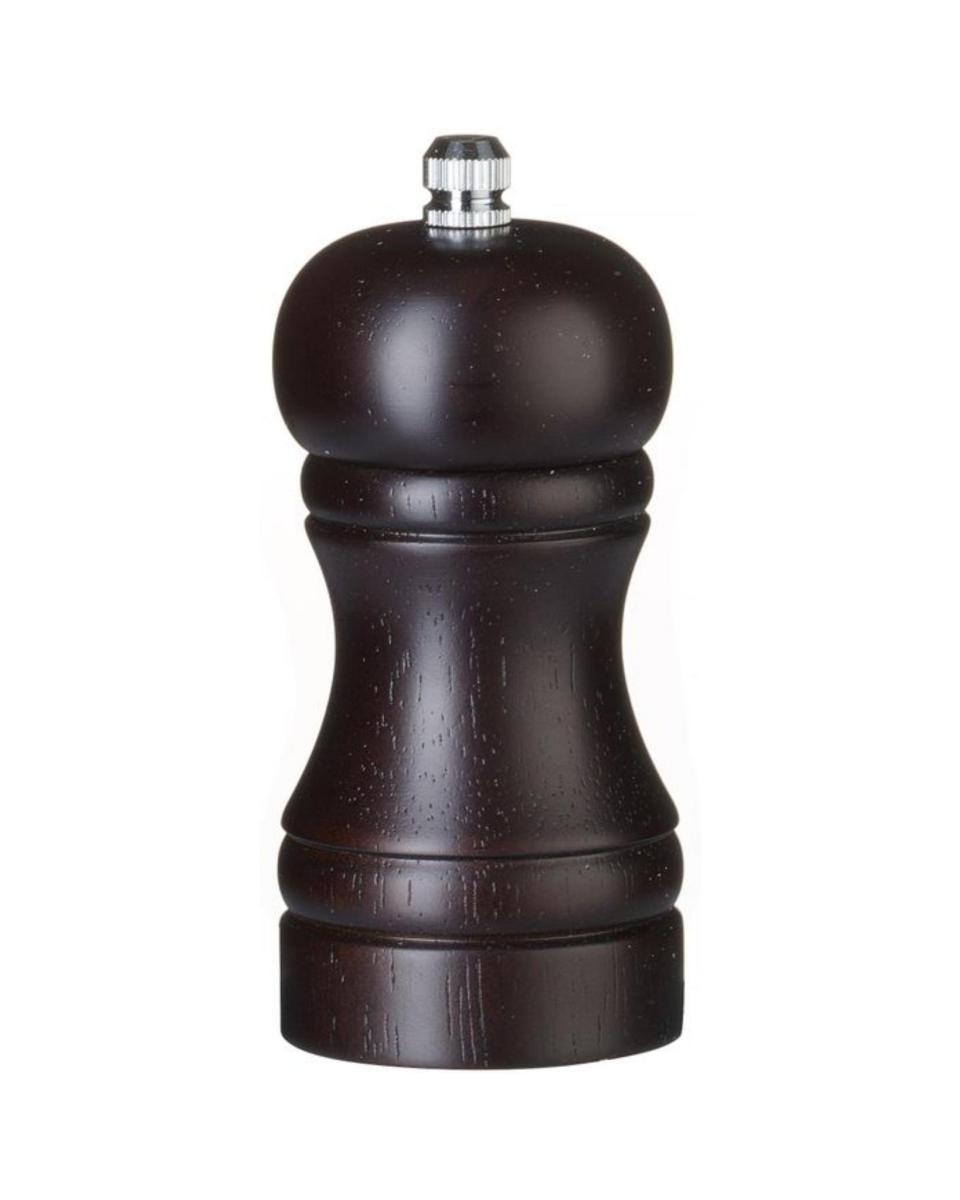 Salzmühle - Holz - Dunkles Holz - H 11,3 x Ø 5 CM - Hendi - 469774
