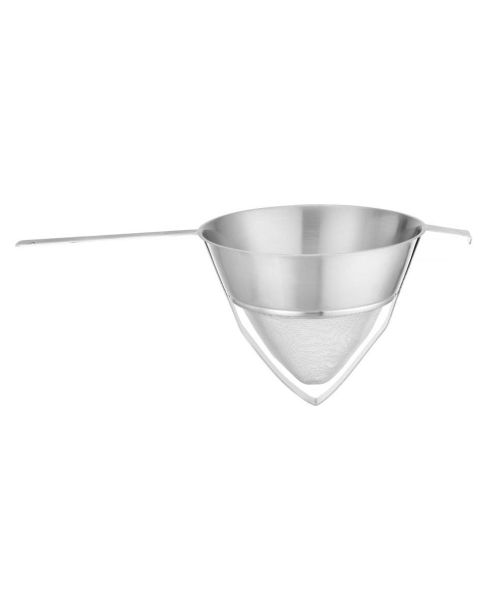 Sieb – konisch – mit Drahtgeflecht – verstärkt – H 19,5 x 25 x 55 cm – Hendi – 567555