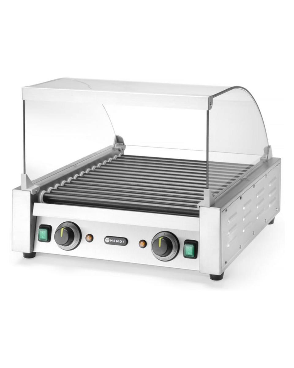 Abdeckung - Glas - Wurstrollergrill - 268506 - H 25,2 x 46,6 x 32,8 CM - Hendi - 268551