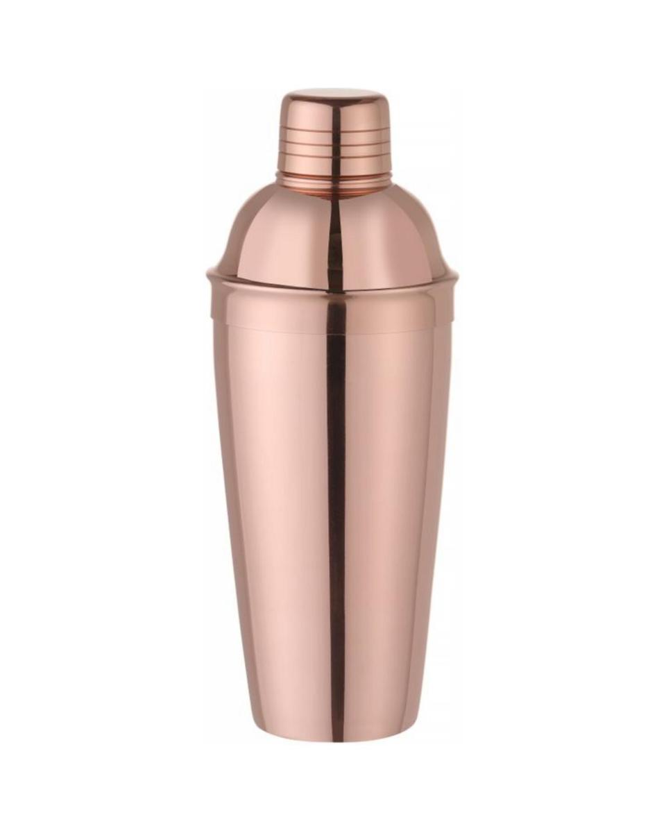 Cobbler Shaker – 3-teilig – Kupfer – H 24 x Ø 9 CM – Hendi – 596425