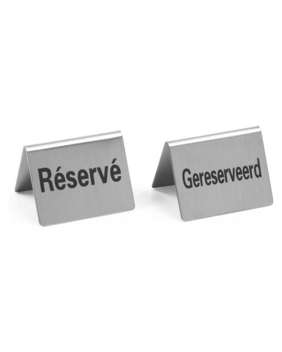 Tischständer Reserved - 4 Stück - Reserved - H 3,5 x 5 x 3,8 CM - Hendi - 663929